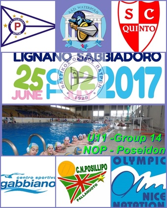 NOΠ: Ακαδημίες Μίκρο – Σχολές εκμάθησης υδατοσφαίρισης (K09) Τουρνουά ΗaBaWaBa :  Μαζί με τις σπουδαιότερες ευρωπαϊκές ομάδες ο ΝΟΠ  στο Lignano της Ιταλίας  25/06 έως 02/07/2017. Η ομάδα Ποσειδών (Κ11) του ΝΟΠ στον  Όμιλο 14
