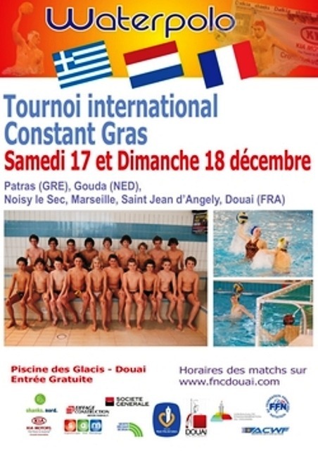 14/12/2011 ΠΟΛΟ ΠΑΙΔΕΣ: Συμμετοχή ομάδας Πόλο Παίδων ΝΟΠ (1998+) σε Διεθνές Τουρνουά σε Ντουέ Γαλλίας 