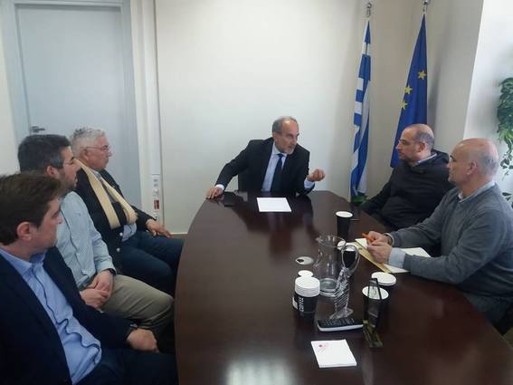 NOΠ: Διοίκηση. Επίσκεψη της αντιπροσωπίας του ΝΟΠ στον Περιφερειάρχη Δυτικής Ελλάδας κ. Απόστολο Κατσιφάρα. Ουσιαστική δέσμευση για στήριξη των ενεργειών του ΝΟΠ
