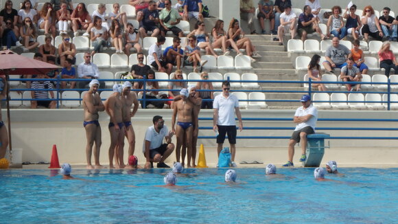 Υδατοσφαίριση ανδρών Πρωτάθλημα υδατοσφαίρισης ανδρών Α2 : Τελική φάση – Play-Offs ανόδου. 1η αγωνιστική: ΝΟ Πατρών – Πανιώνιος ΓΣΣ, Παρασκευή, 20.30
