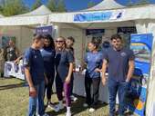 Welcome to UP 2025 - Welcome to ΝΟΠ Το περίπτερο του ΝΟΠ στην εκδήλωση υποδοχής των νέων φοιτητών και φοιτητριών στο Πανεπιστήμιο Πατρών University of Patras