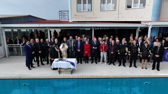 Εορτή των Θεοφανίων στο Κολυμβητήριο του ΝΟΠ Η παρουσία εκπροσώπων της πολιτείας και των αρχών