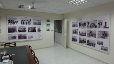 Posters depicting the early history of the Club